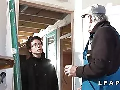 Zrelé francúzsky vážne sodomisee v gangbang s papy